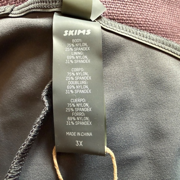 SKIMS SWIM SARONG SKIRT Gray Gunmetal Size 3X SW-SKT-0174 NWT Maxi - Picture 4 of 4